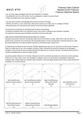 West Elm Freeman Open Cabinet Instrucciones De Ensamblaje