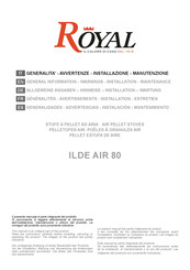 Royal ILDE AIR 80 Generalidades - Advertencias - Instalación - Mantenimiento