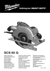 Milwaukee SCS 65 Q Manual Original