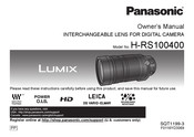 Panasonic Lumix H-RS100400 Manual Del Propietário