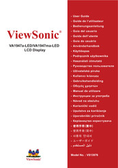 ViewSonic VA1947a-LED Guia Del Usuario