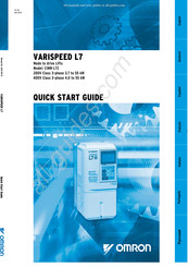 Omron VARISPEED L7 Serie Guia De Inicio Rapido