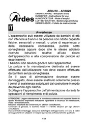 ARDES AR8U10 Folleto De Instrucciones