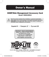 Tripp-Lite WEBCARDLX Manual Del Propietário