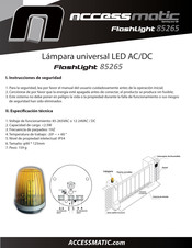 Accessmatic FlashLight 85265 Manual De Usuario