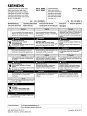 Siemens 3KM55 Instructions De Service