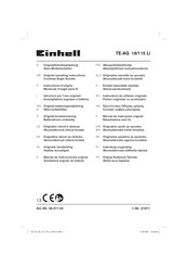 EINHELL TE-AG 18/115 Li Manual De Instrucciones