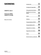 Siemens SIMATIC RF300 Manual De Sistema