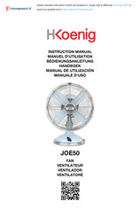 Hkoenig JOE50 Manual De Utilización