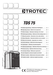 Trotec TDS 75 Manual Operativo