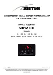 Sime SHP M ECO 008 KA Manual De Control