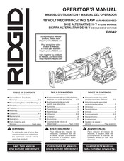 RIDGID R8642 Manual Del Operador