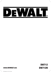 DeWalt DW712 Traducido De Las Instrucciones Originales