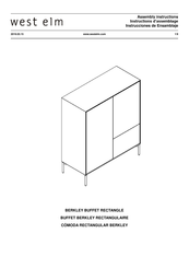 West Elm BERKLEY BUFFET RECTANGLE Instrucciones De Ensamblaje