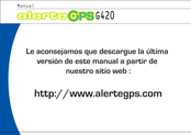 ALERTEGPS G420 Manual De Instrucciones