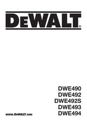 Dewalt DWE490 Manual De Instrucciones