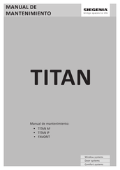 Siegenia TITAN AF Manual De Mantenimiento