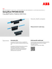ABB Sensyflow FMT200-ECO2 Instrucciones De Funcionamiento