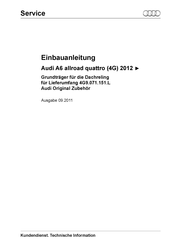 Audi 4G9.071.151.L Instrucciones De Montaje