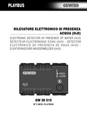 Gewiss GW 30 515 Manual Del Usuario