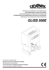 cedamatic GLISS 500E Libro De Instrucciones Y Catálogo De Recambios