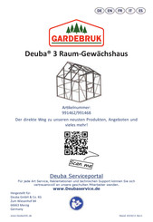 Gardebruk Deuba 991470 Instrucciones