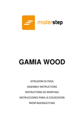 Misterstep GAMIA WOOD Instrucciones Para La Colocación