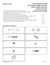 West Elm 3729647 Instrucciones De Ensamblaje