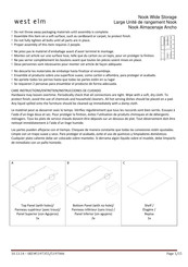 West Elm 5197066 Instrucciones De Ensamblaje