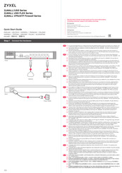 Zyxel ZyWALL VPN/ATP Firewall Serie Guia De Inicio Rapido