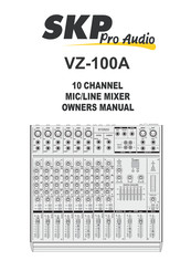 SKP Pro Audio VZ-100A Manual Del Propietário