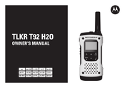 Motorola TLKR T92 H2O Manual Del Propietário