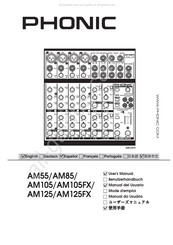 Phonic AM125FX Manual Del Usuario