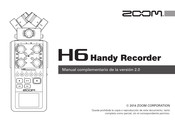 Zoom H6 Manual Complementario