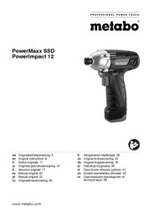 Metabo PowerMaxx SSD Manual Original