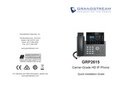 Grandstream Networks GRP2615V2 Guía De Instalación Rápida