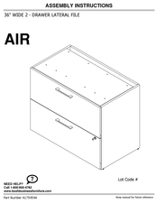 BBF OFFICE 500 36W 2 DRAWER LATERAL FILE CABINET Instrucciones De Asamblea