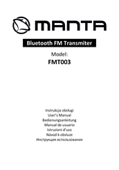 Manta FMT003 Manual De Usuario