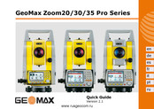 GeoMax GeoMaxZoom 20 Pro Serie Guía Rápida