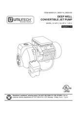 Utilitech 3/4 HP-C Instrucciones De Instalación