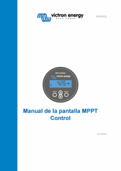 Victron energy MPPT Control Manual De La Pantalla