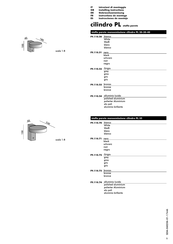 Viabizzuno cilindro PL Serie Instrucciones De Montaje