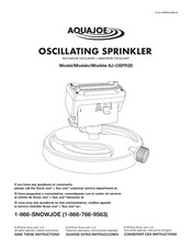 SNOWJOE AQUAJOE AJ-OSPR20 Manual Del Usuario