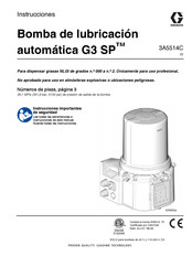 Graco SP G3 Serie Instrucciones