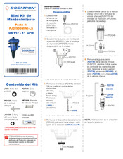 Dosatron DM11F GPM Manual De Instrucciones