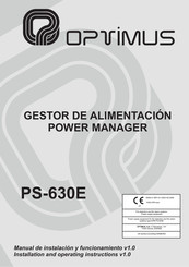 Optimus PS-630E Manual De Instrucciones