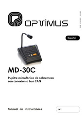Optimus MD-30C Manual De Instrucciones