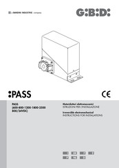 Gibidi PASS 600 Instrucciones Para Las Instalaciones