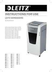 LEITZ IQ Autofeed Small Office 50 P4 Instrucciones De Uso