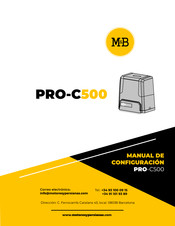 M&B PRO-C500 Manual De Configuración